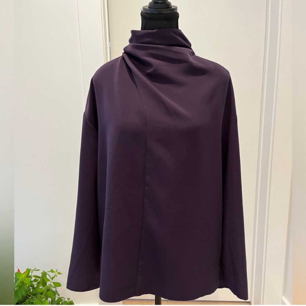 HALSTON high neck dressy blouse NWT